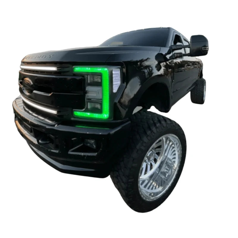 Ford Super Duty Multicolor DRL Boards for 2017-2019 Models - Upgrade Your Truck Lighting for Off-Road & Night Driving