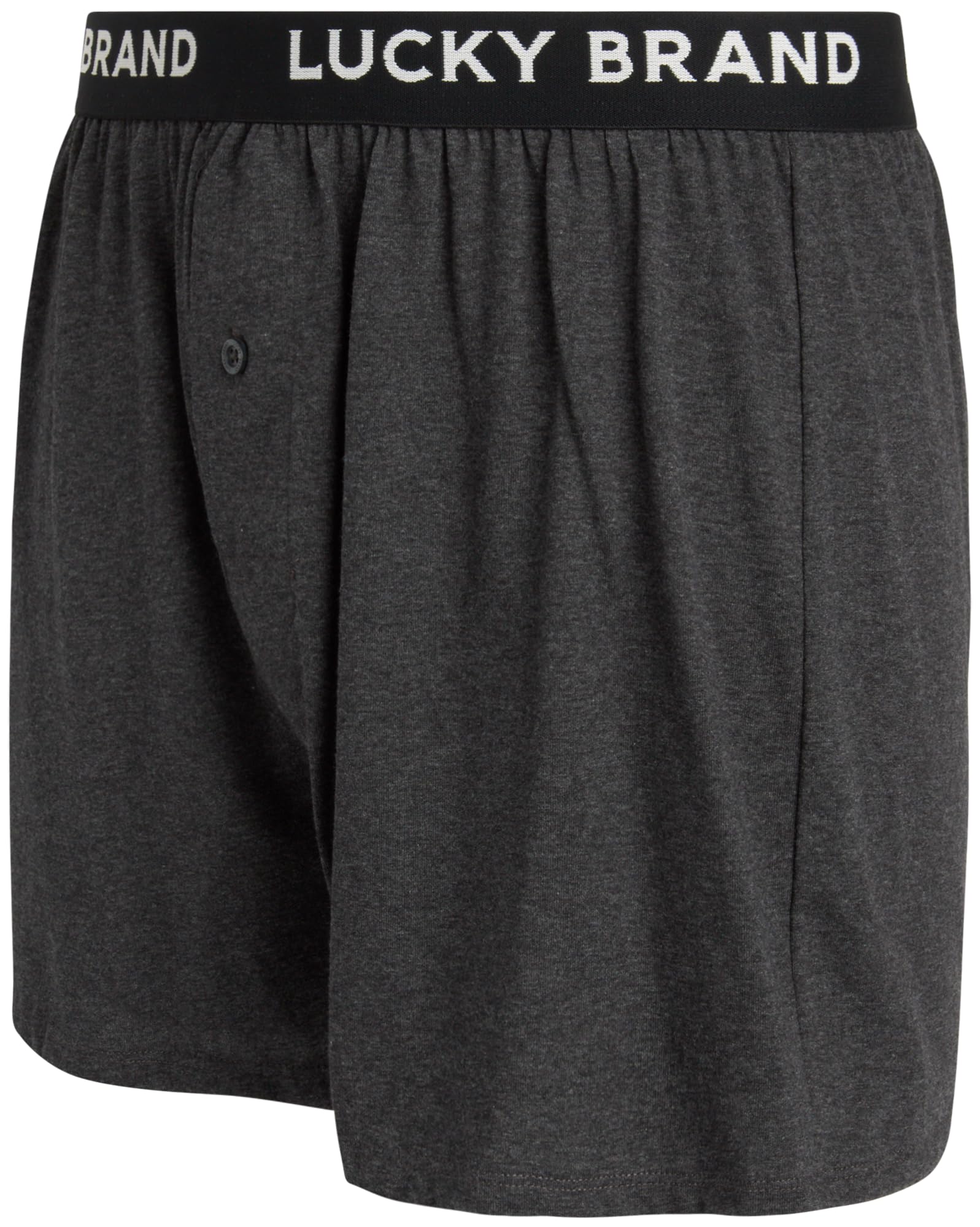 Lucky Brand Men's Boxer Shorts 4-Pack - Soft Breathable Cotton Underwear for Men, Loose Fit Comfortable Boxers, Lightweight & Stretchy (S-XL) - Perfect for Everyday Wear, Workout & Travel