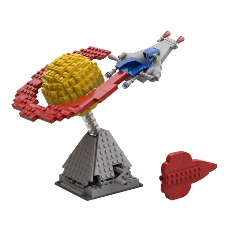 Gobricks 441 PCS MOC 25958 Classic Space 3D Building Blocks Set - Perfect for LEGO Enthusiasts & Space-Themed DIY Projects