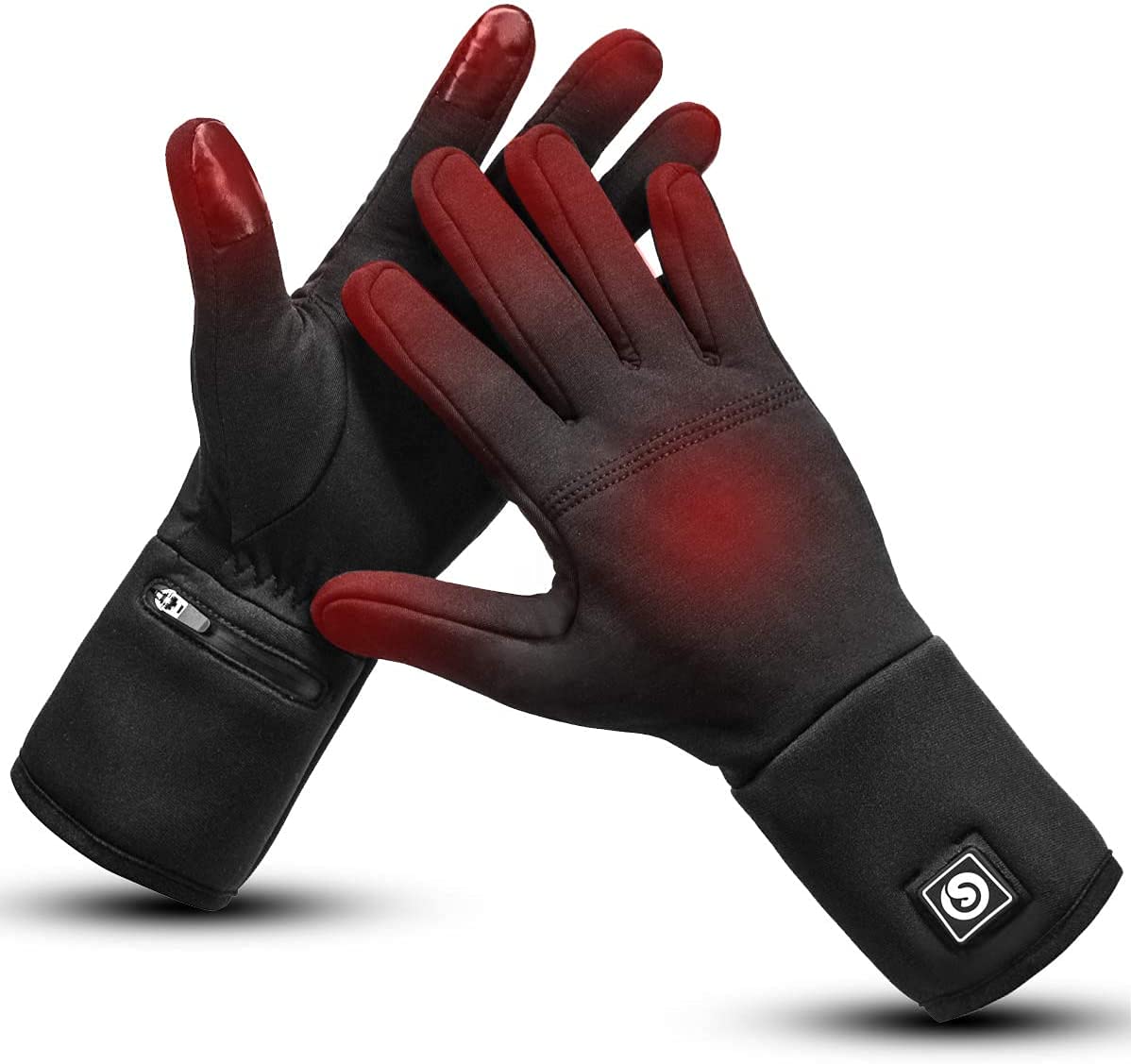 DAY WOLF Rechargeable Heated Gloves for Men & Women - Battery-Powered Electric Hand Warmers for Winter Sports, Snow Biking, Skiing, Cycling, Hunting & Snowboarding - Stay Warm in Cold Weather Outdoor Activities