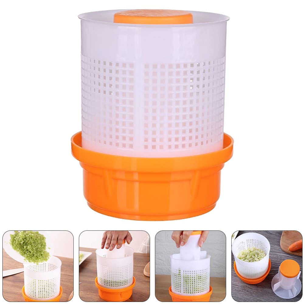 Hemoton 1-Piece Vegetable Dehydrator & Fruit Salad Bowl - Food Dehydrator, Lemon Squeezer, Fruit Keeper with PP Basket - Perfect for Drying Fruits, Making Healthy Snacks & Washing Produce