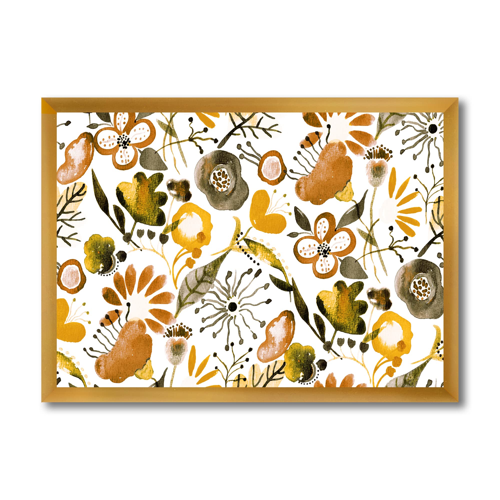 Vibrant Wildflowers Framed Wall Art - Modern Home Decor for Living Room, Bedroom & Office | Nature Inspired Canvas Print