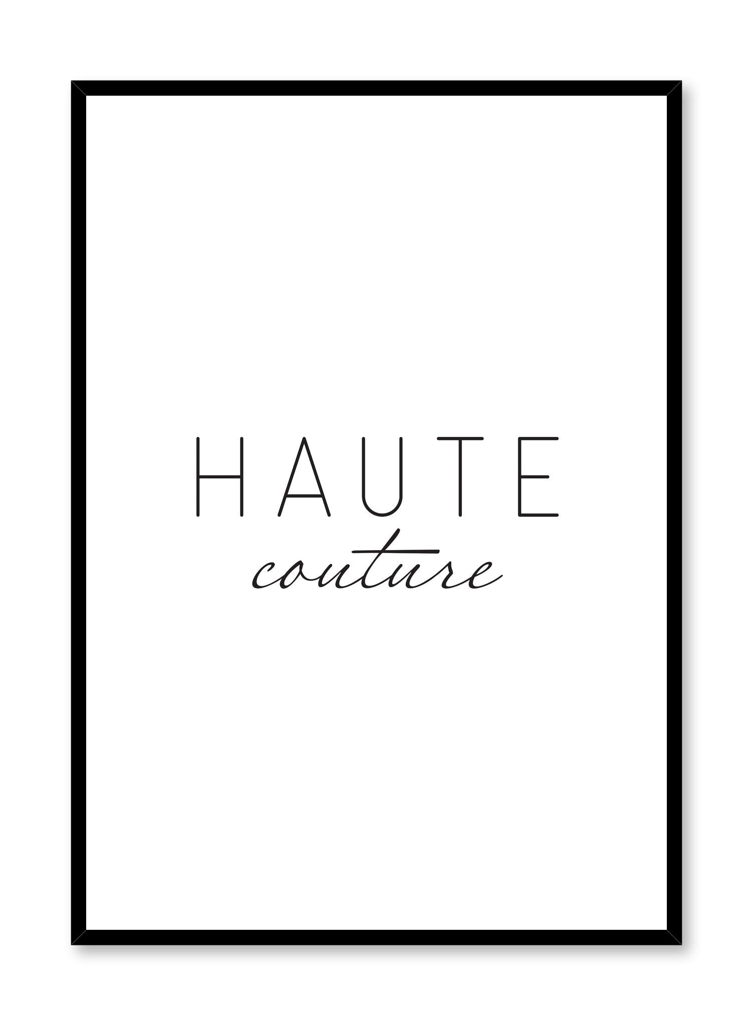 Haute Couture Fashion Poster - Elegant Wall Art for Home & Office Decor | Perfect for Living Room, Bedroom & Studio