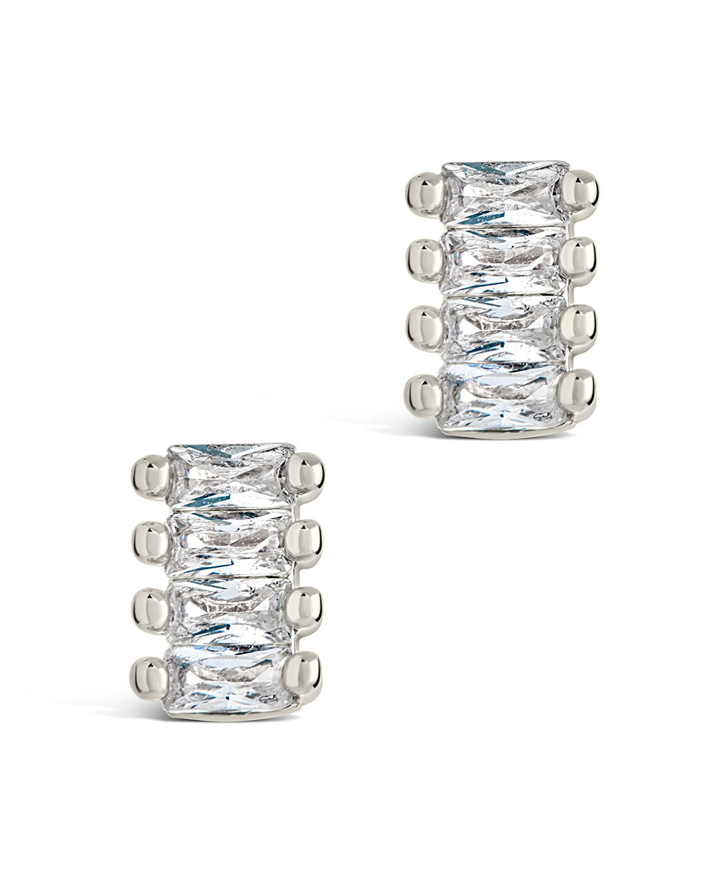 Taylor CZ Stud Earrings for Women - Cubic Zirconia Hypoallergenic Earrings for Everyday Wear | Perfect for Work, Parties & Gifts