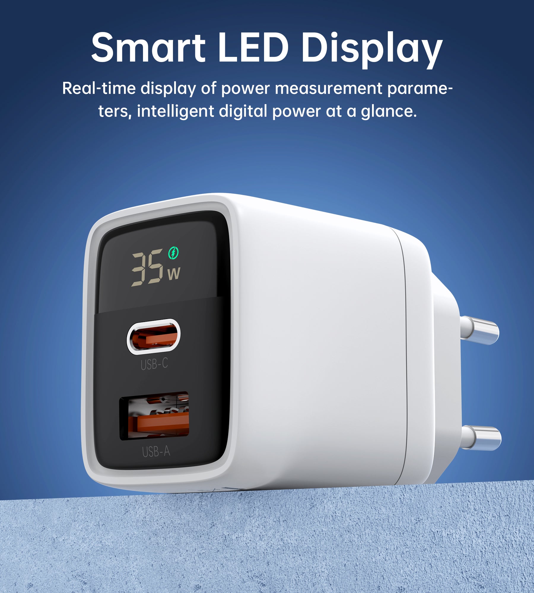 Choetech 35W GaN Fast Charger with Dual USB-C Ports - Compact & Powerful Charging for iPhone 15/14/13, Samsung Galaxy, iPad & More | Perfect for Travel, Home & Office Use