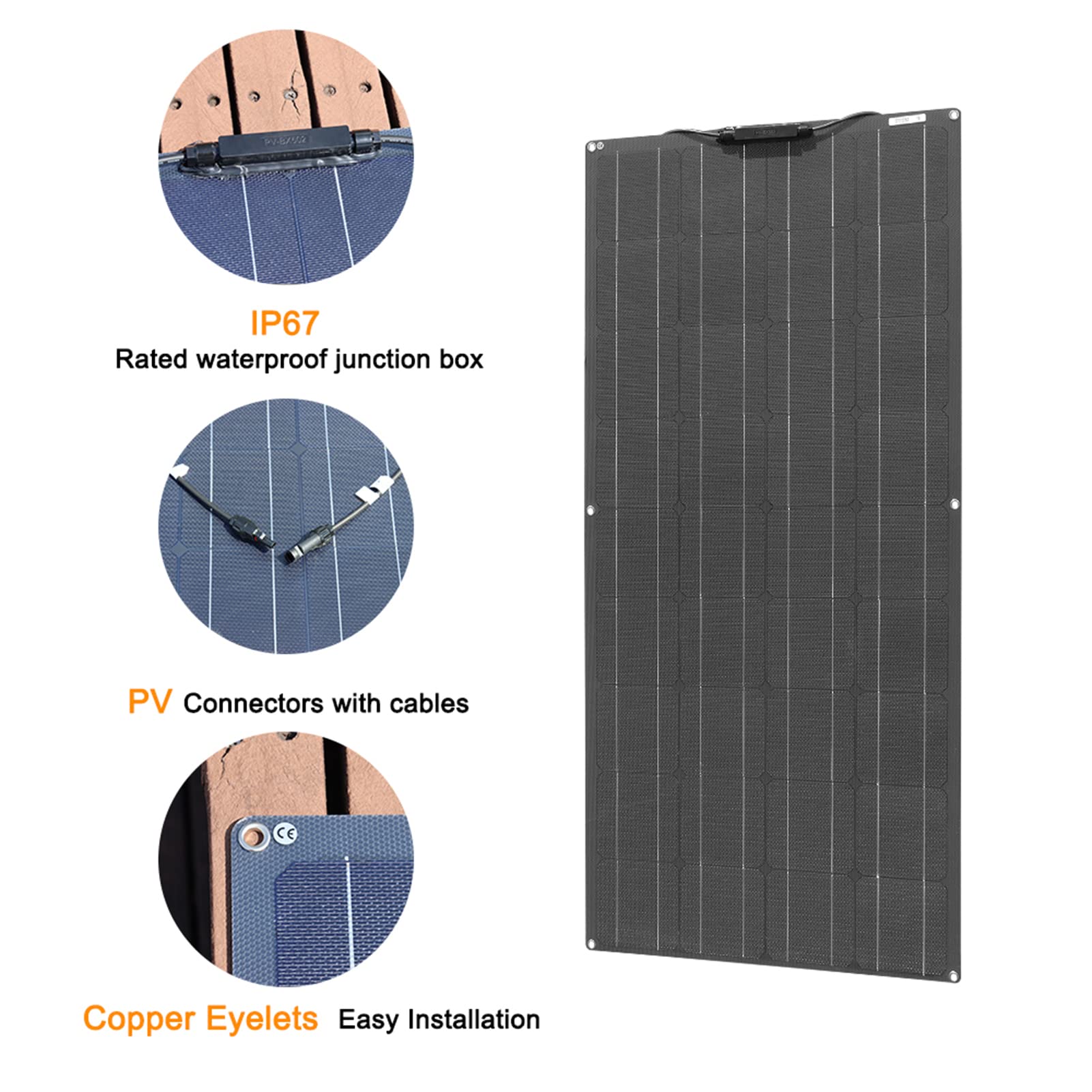 600W Portable Flexible Solar Panel Kit - 2X 300W Mono PET Solar Charger with 40A Controller for Car, Boat, Yacht & RV Battery Charging | Perfect for Off-Grid Power, Camping & Marine Applications