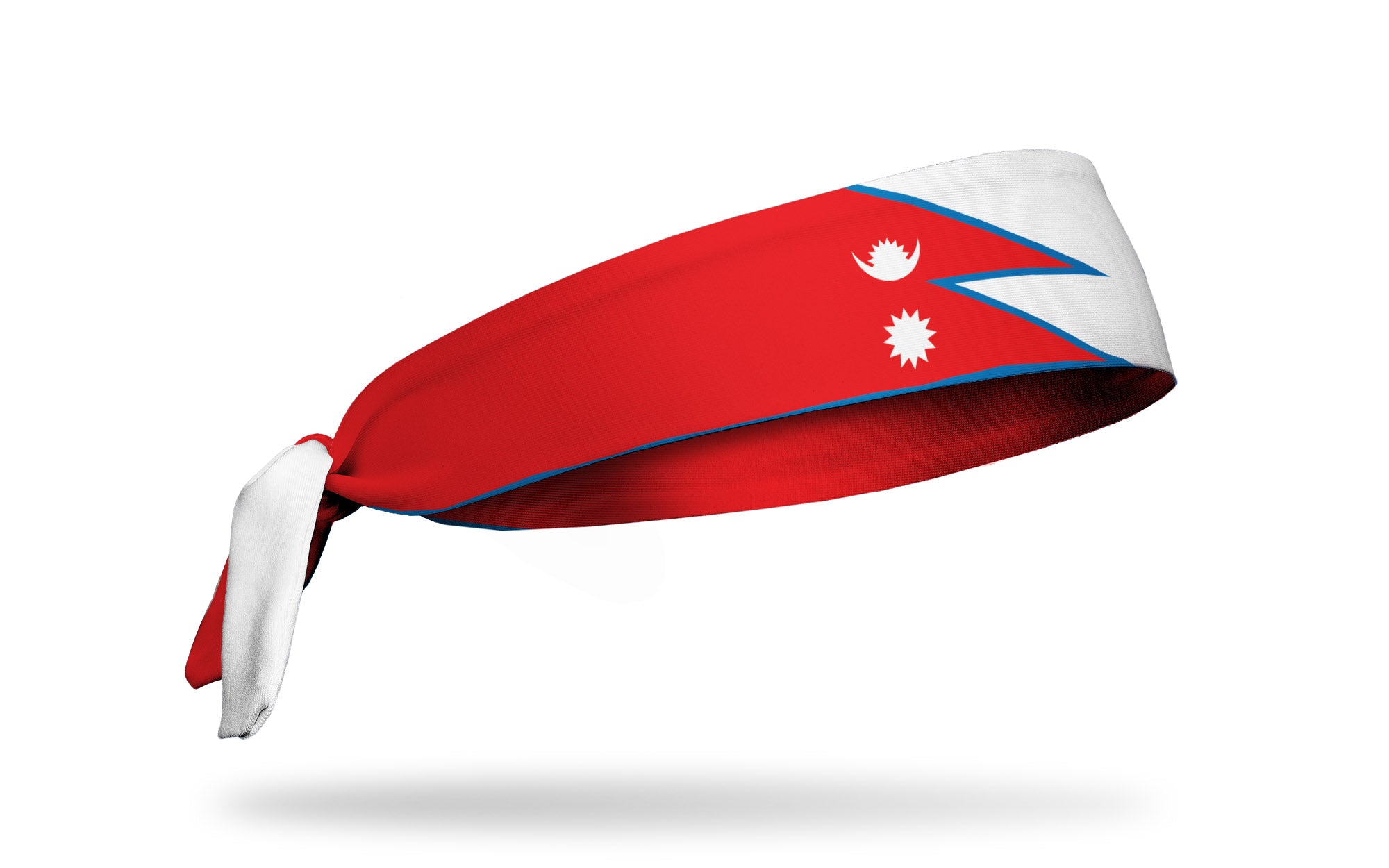 Nepal Flag Flex Tie Headband - Adjustable Patriotic Headwear for Sports, Hiking & Outdoor Activities