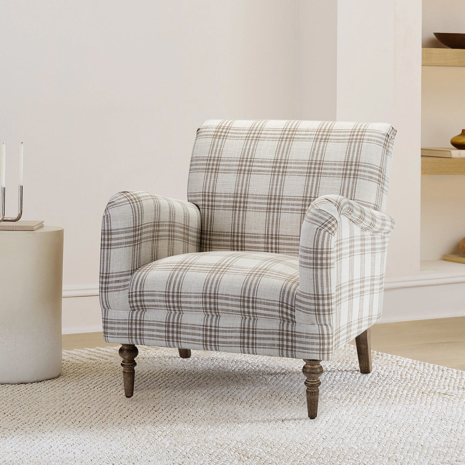 Sadie Upholstered Armchair - Modern Accent Chair with Optional Styles | Comfortable Living Room, Bedroom or Office Seating Furniture for Home Decor