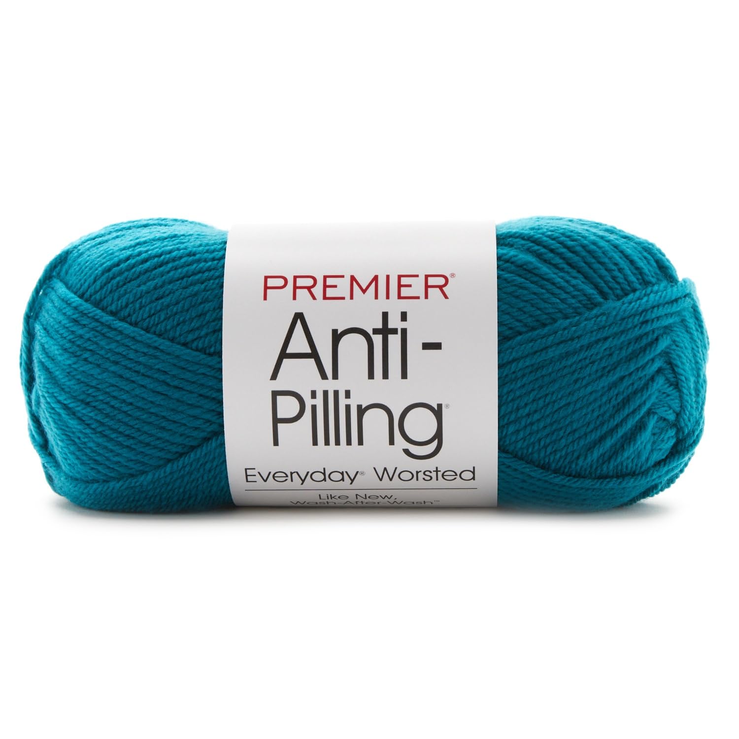 Premier Yarns Deborah Norville Collection Everyday Solid Yarn - Peacock Blue | Soft Worsted Weight Yarn for Knitting & Crocheting | Perfect for Scarves, Hats & Baby Blankets