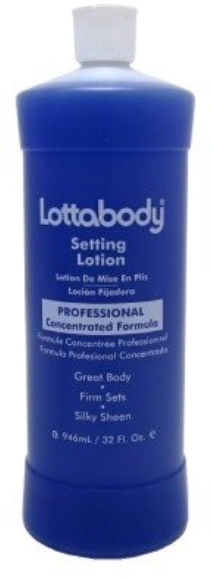 LOTTABODY Setting Lotion for Hair - 32 oz (Pack of 8) | Professional Hair Styling & Curl Defining | Perfect for Salons, Home Use & Special Occasions