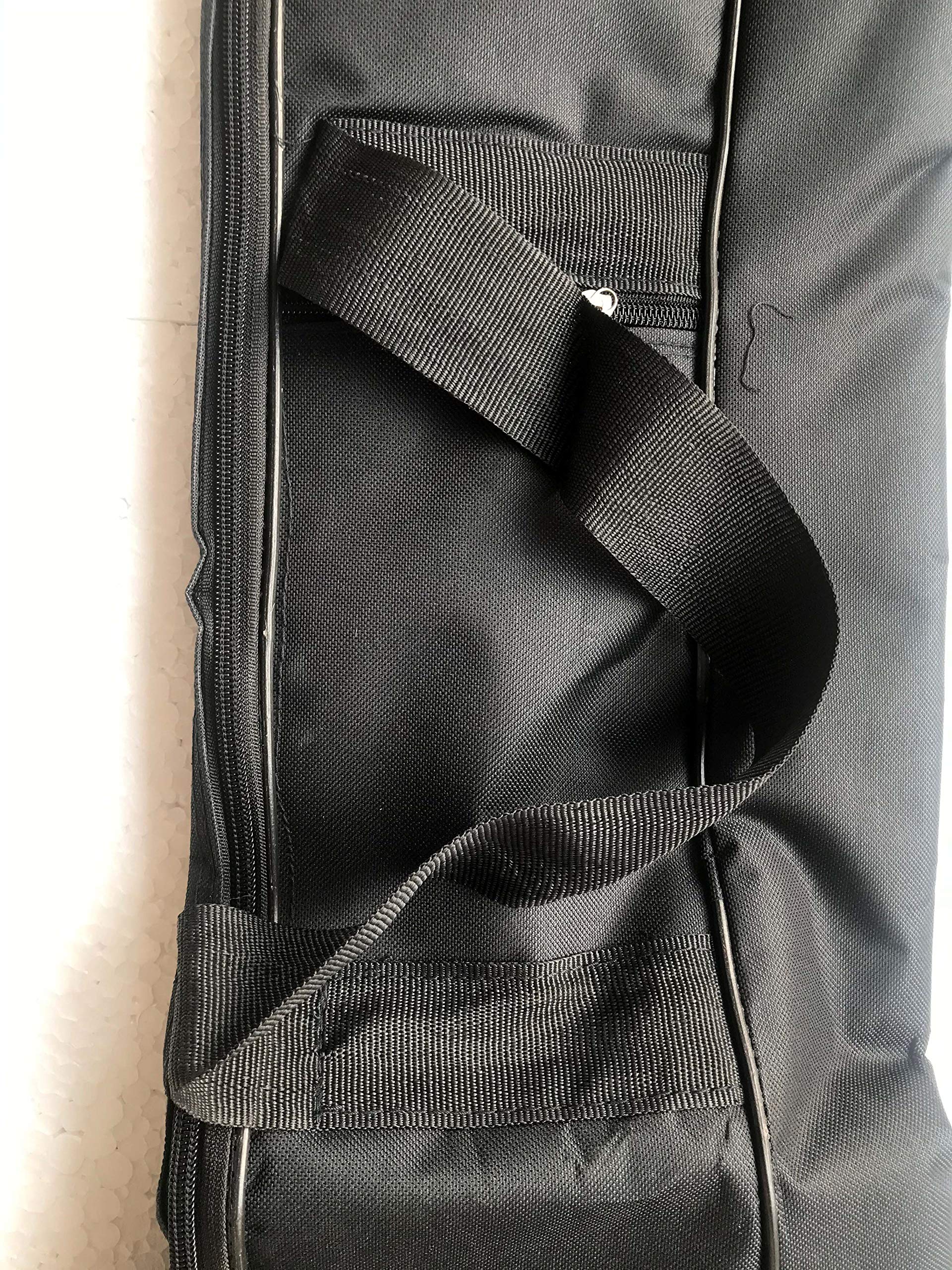 Premium Padded Nylon Sitar Case with Zipper Pockets & Adjustable Shoulder Strap - Protective Travel Bag for Indian Musical Instrument (Fits Single Tumba) - Perfect for Musicians, Performances & Safe Storage