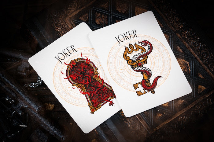 The Keys of Solomon Blood Pact Playing Cards - Occult Tarot Deck for Divination, Magic Rituals & Collectors | Perfect for Gothic Games, Spell Casting & Mystic Gatherings