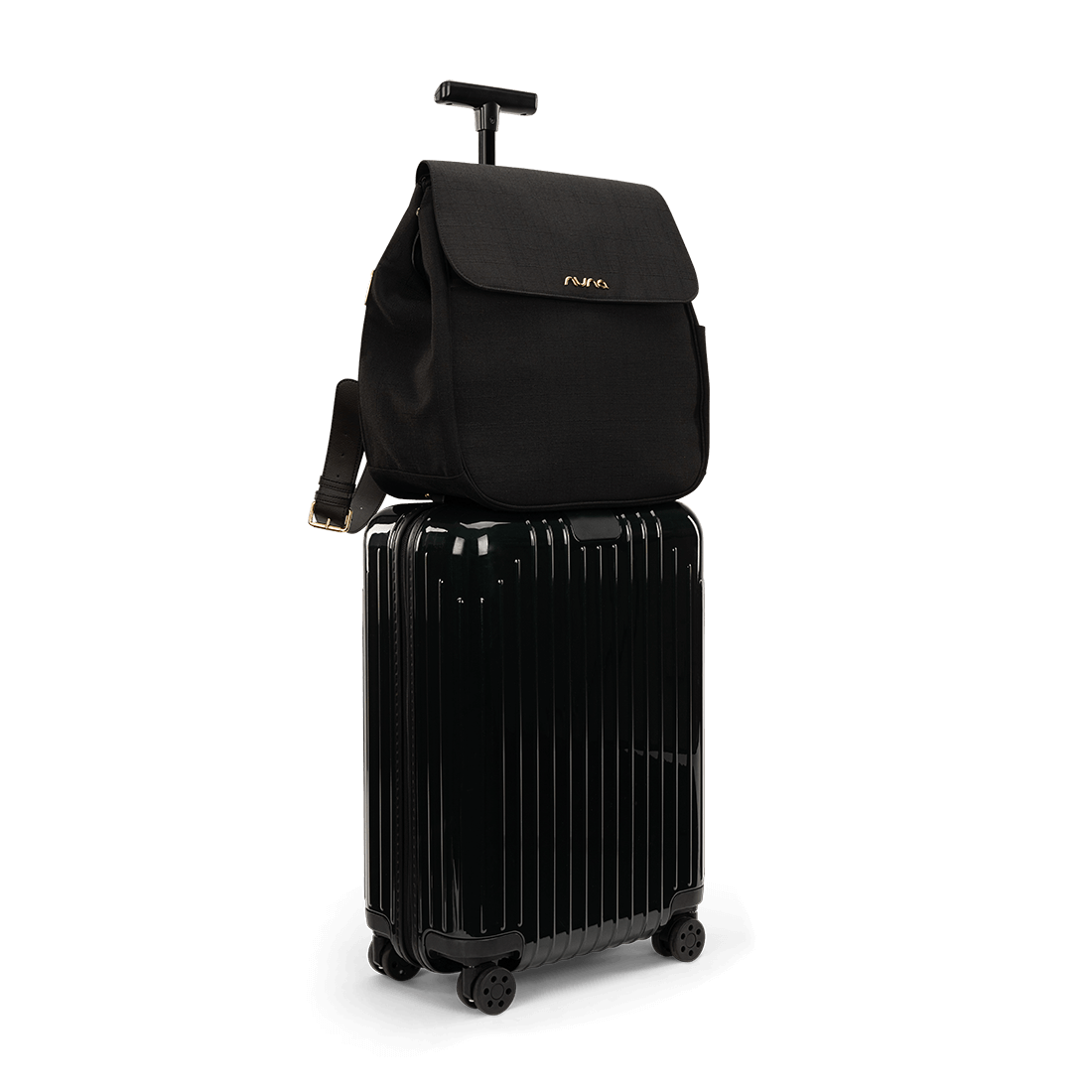 Nuna Premium Diaper Bag in Caviar - Stylish & Spacious Baby Essentials Organizer for Travel, Outings, and Everyday Use