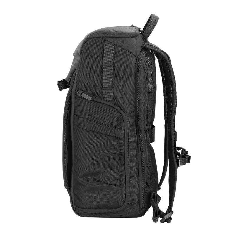 VEO Adaptor R48 Black Camera Backpack with USB Charging Port & Rear Access - Professional DSLR/SLR Camera Bag for Photographers, Travel & Outdoor Photography Gear Storage