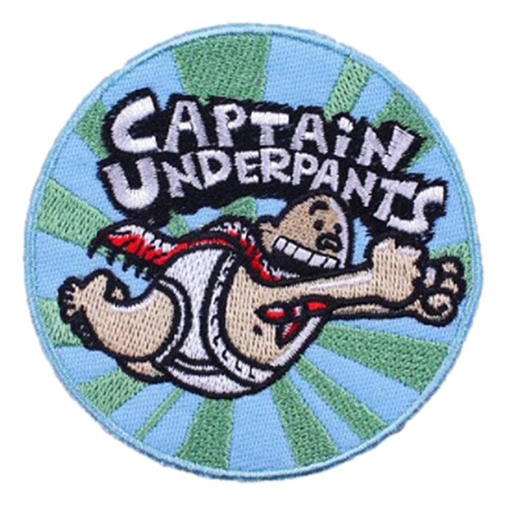 Captain Underpants Embroidered Iron-On Patch 3