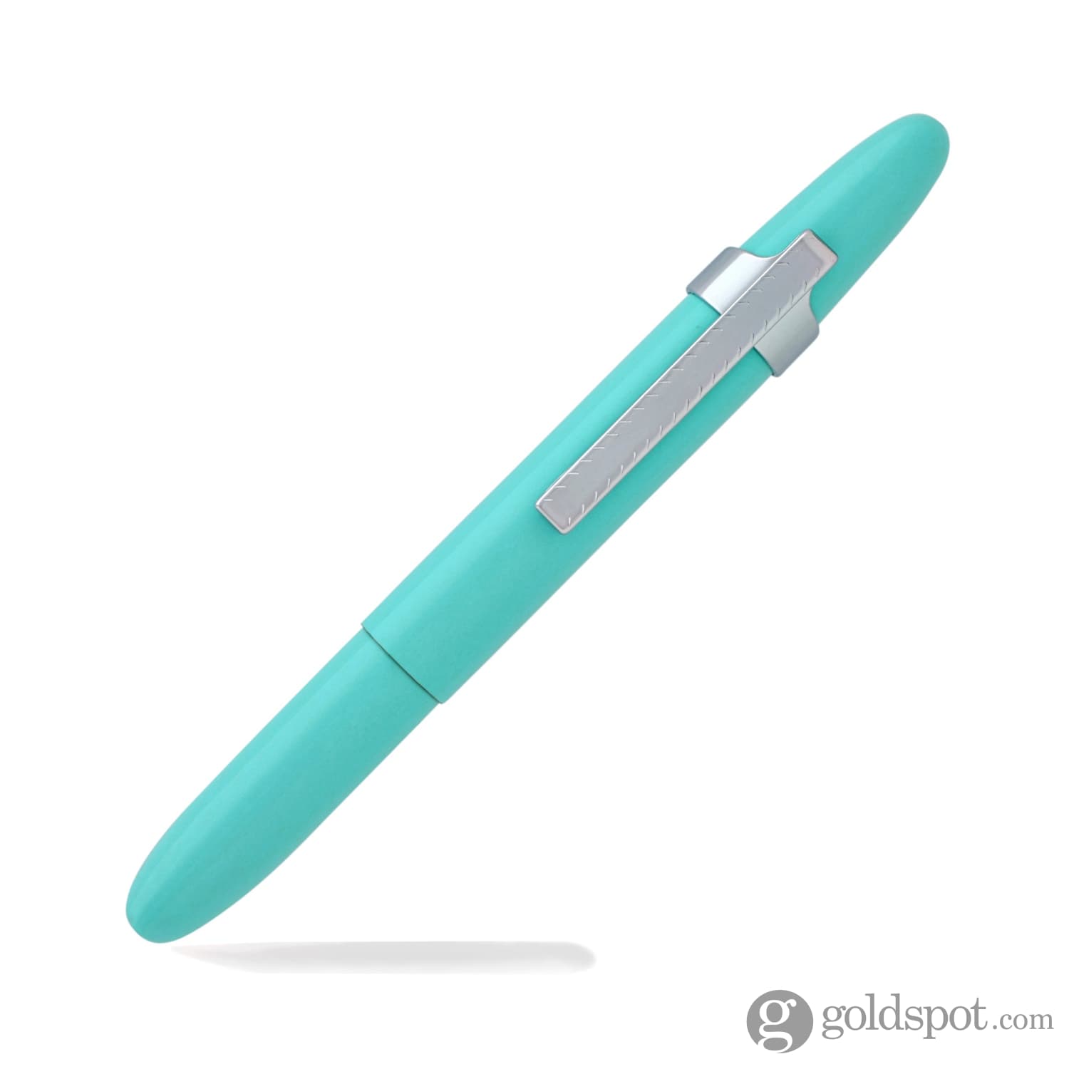 Fisher Space Pen Bullet Ballpoint Pen - Chrome Clip, Tahitian Blue Ink - Compact & Reliable Writing Tool for Travel, Office & Outdoor Adventures