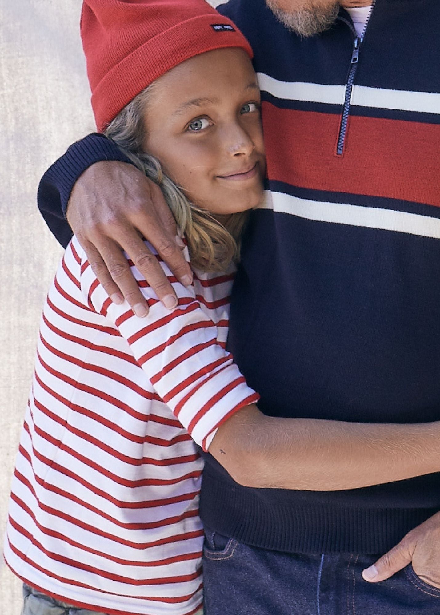 MINQUIERS KIDS Authentic Breton Striped Cotton Shirt for Boys & Girls - Soft Breathable Fabric (White/Red) - Perfect for School, Beach & Casual Outings
