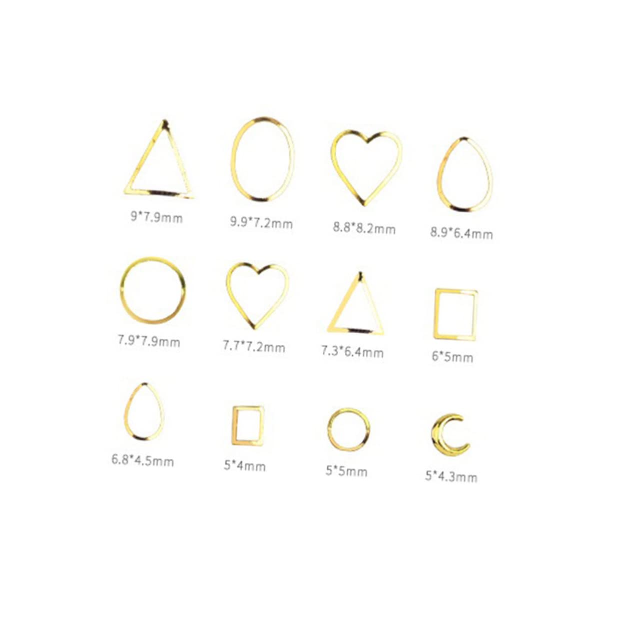 FOMIYES DIY Nail Art Charms - 1 Box Metal Rivets Nail Decorations for Professional Salon & Home Manicure | Perfect for Nail Art Designs, Party Looks & Gift Giving