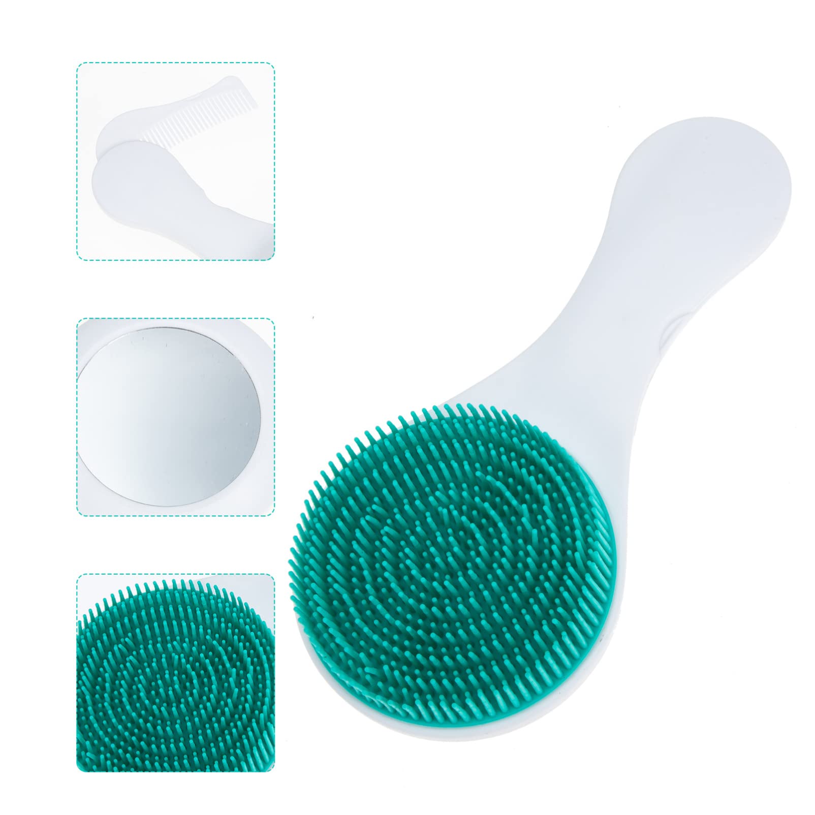 Baby Bath Brush - Silicone Shampoo Scrubber for Newborns & Kids - Gentle Exfoliator & Massage Brush for Bath Time