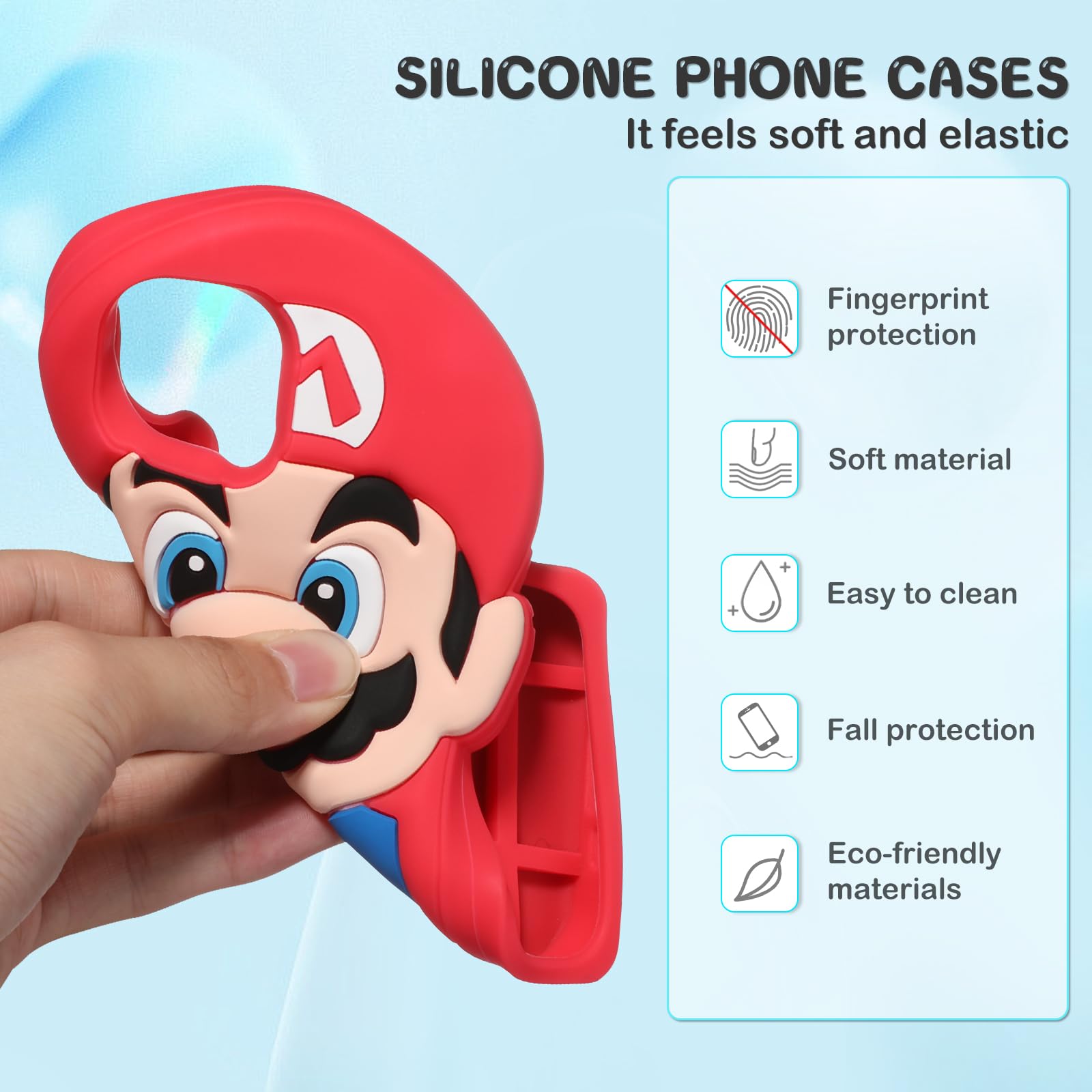 Cute Cartoon 3D Character iPhone 11 Case - Soft Silicone Shockproof Cover for Apple iPhone 11 (6.1