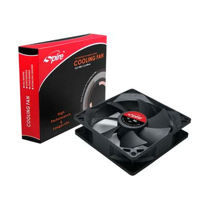 92x92x25mm 3-Pin Spire Fan - High Performance Cooling Fan for PC, Laptop, Gaming Rig & Electronics - Perfect for Computer Cases, Servers & Workstations