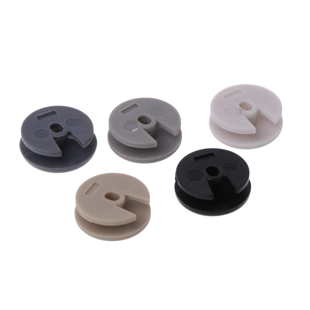 JENOR 5-Piece Set of 3D Plastic Analog Controller Stick Caps - Compatible with Nintendo 3DS, 3DSLL, 3DS XL - Protective Joystick Covers for Enhanced Gaming Experience