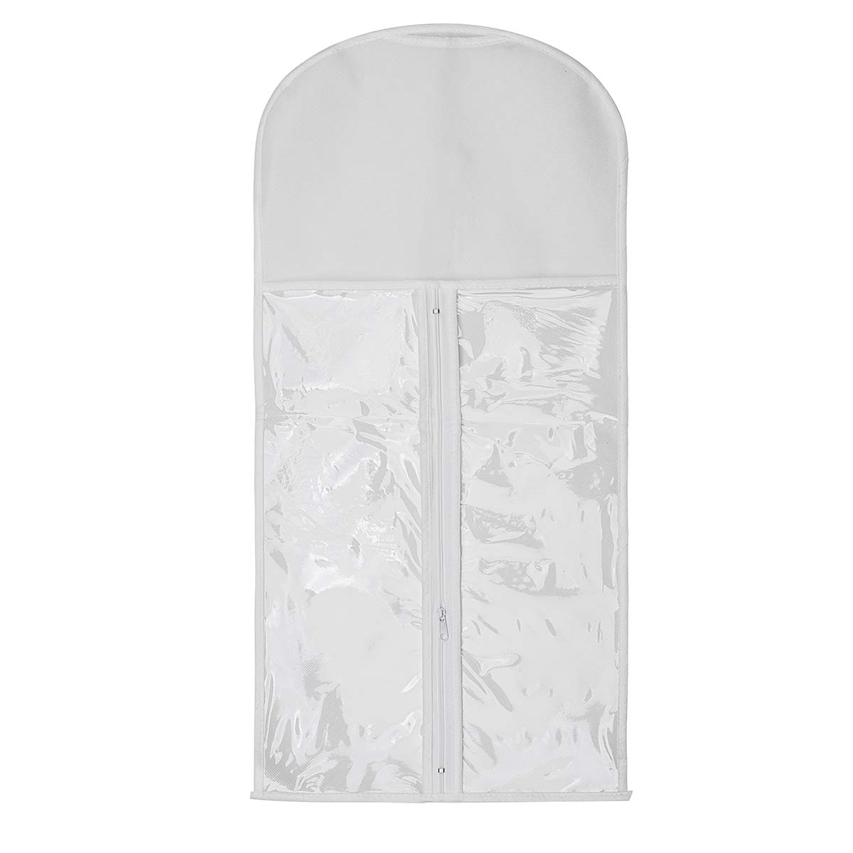 5-Piece Wig Storage Bag Set with Wooden Hangers - Dust-Proof Organizer for Professional Hair Extensions & Wigs (5 White Wig Pouches + 5 Black Hangers) - Perfect for Salon, Home Storage & Travel Accessories