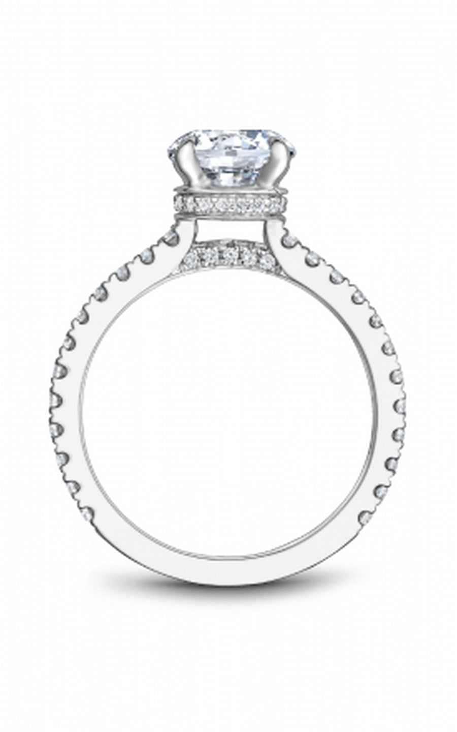 Noam Carver Bridal Engagement Ring R059 01A - Elegant Solitaire Diamond Ring for Women, Perfect for Proposals, Anniversaries & Weddings