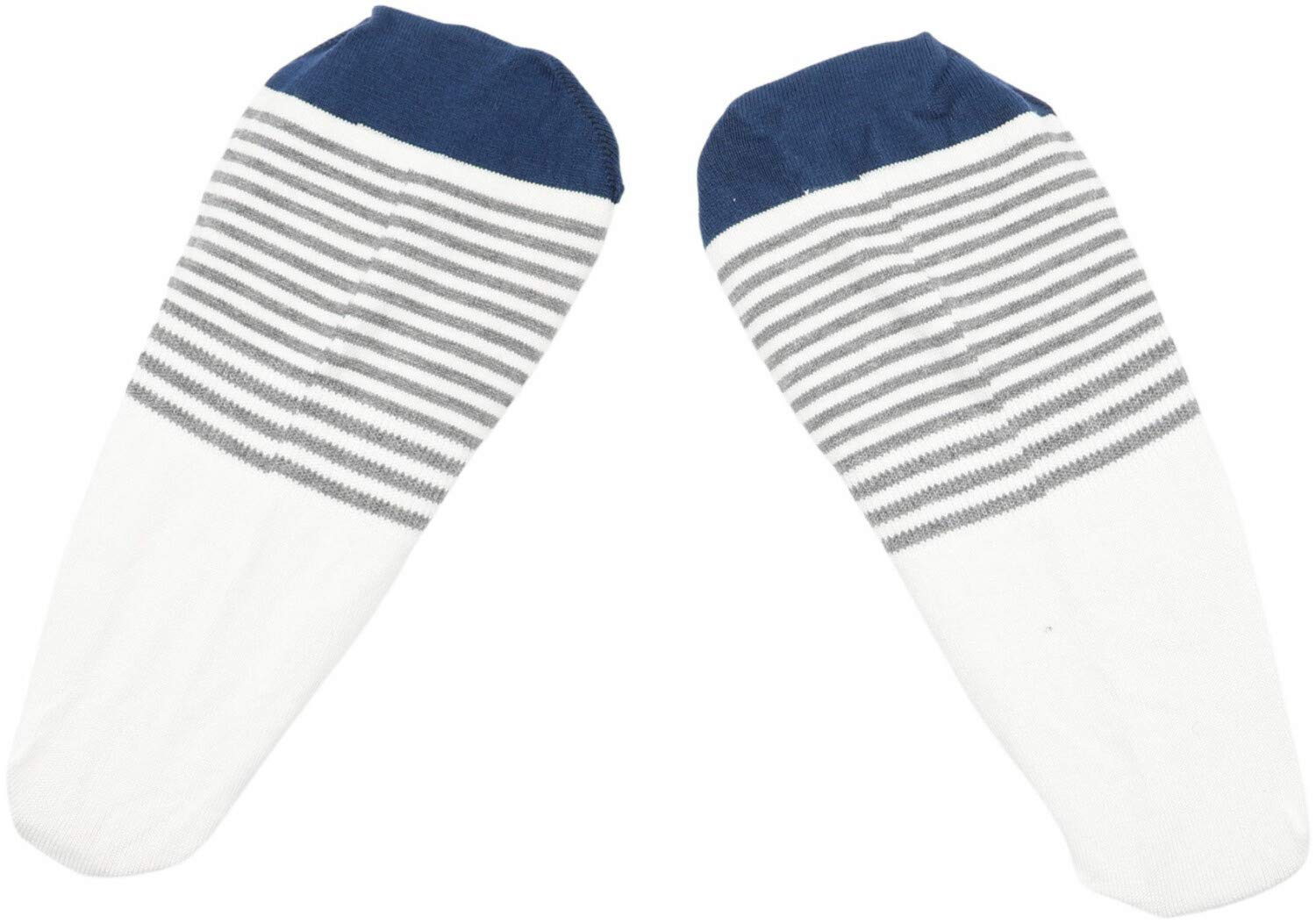 Marcoliani Striped Invisible Touch Socks - One Size Fits Most - Comfortable No-Show Socks for Men & Women - Perfect for Sneakers, Loafers & Casual Shoes