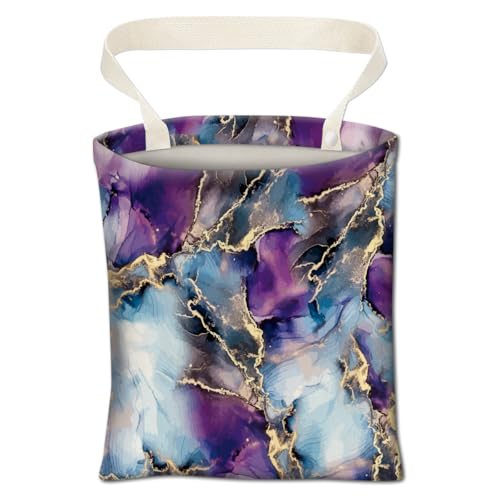 Luxury Purple Blue Marble