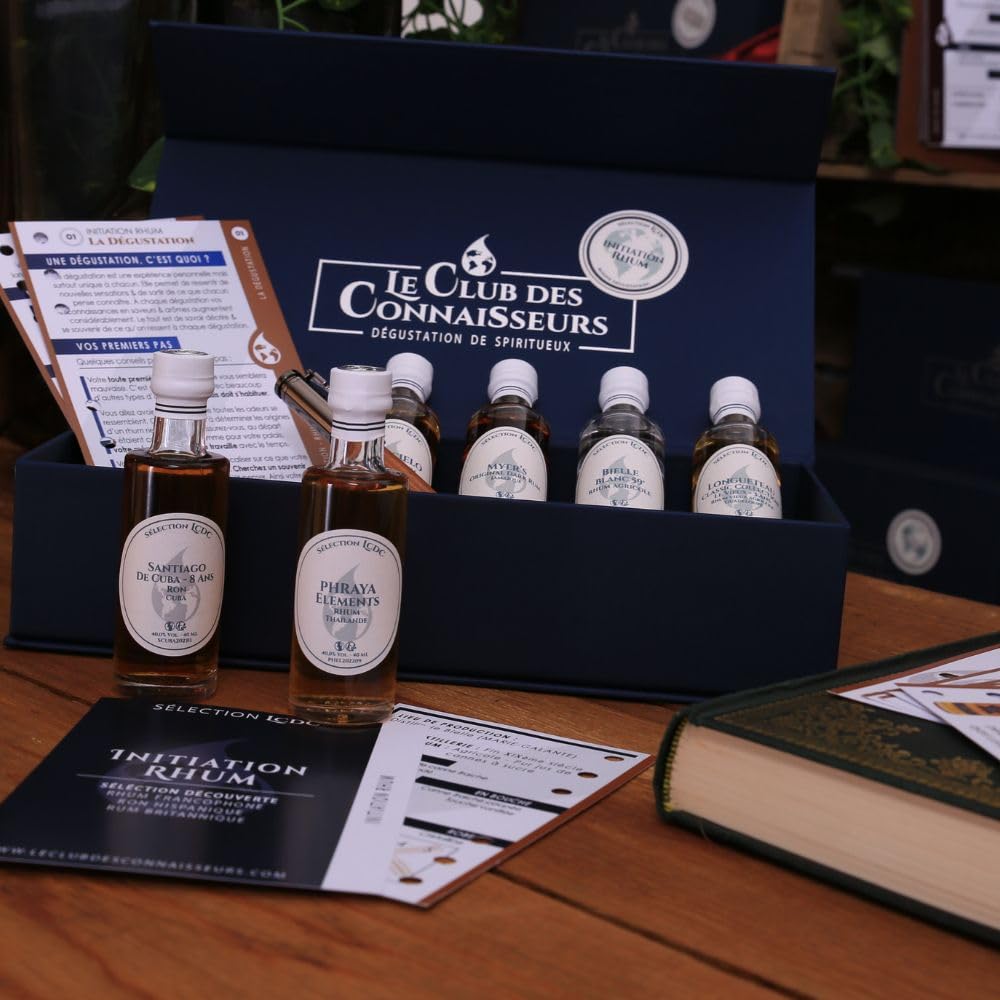 Premium Rum Tasting Gift Set - 6 x 40ml Mini Bottles - Perfect for Beginners & Enthusiasts - Ideal Solo or Duo Experience - Luxury Gift Box for Men - Great for Parties, Date Nights & Special Occasions