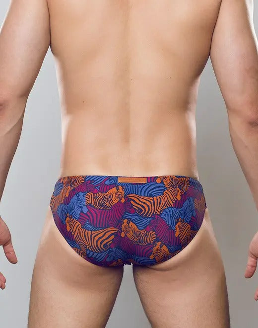 2Eros Stallion Print Swim Brief V20 - Stylish Men's Swimwear for Beach & Pool - Comfortable & Quick-Dry Swim Trunks for Summer Vacation & Water Sports