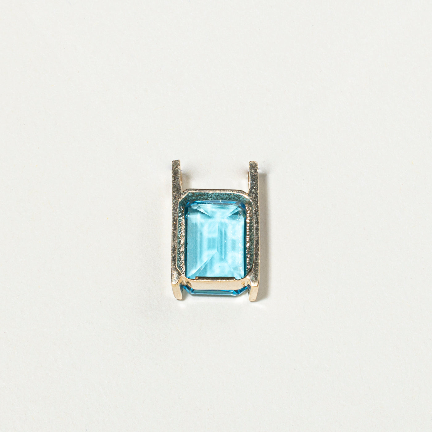 9.26ct Emerald Cut Blue Topaz Pendant Necklace - Stunning Natural Gemstone Jewelry for Women - Perfect Gift for Birthday, Anniversary & Special Occasions