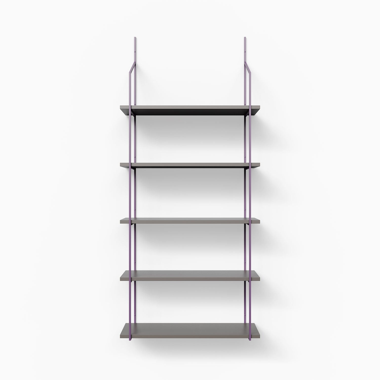5-Tier Metal Shelving Unit - Verne Arsenic Storage Shelf for Home, Office, Garage & Closet Organization - Heavy Duty Rust-Resistant Industrial Shelves