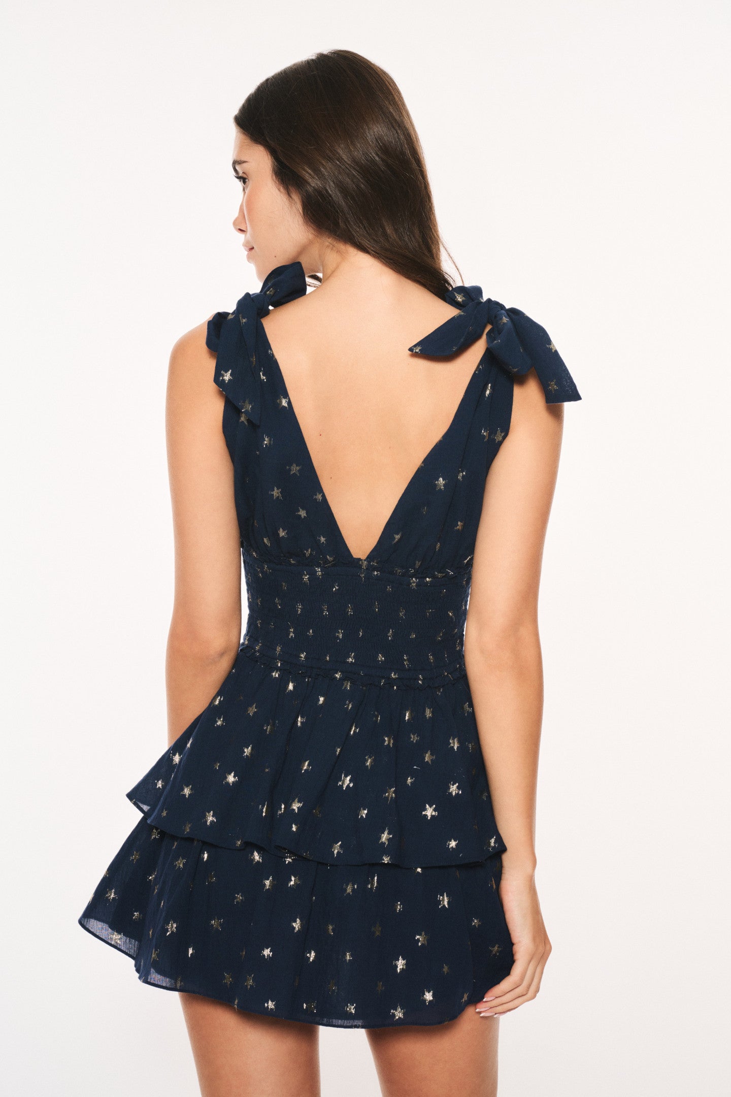 Soira Celestial Cotton Mini Dress - Soft & Comfortable Summer Dress for Women, Perfect for Beach, Vacation & Casual Outings