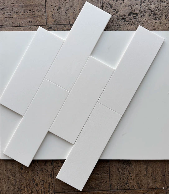 Premium White Thassos Marble 4x12 Subway Tile - Classic Kitchen Backsplash & Bathroom Wall Tile for Modern Home Renovation