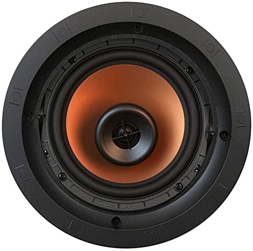 Klipsch CDT-5650-C II Premium In-Ceiling Speakers (Pair, White) - High Performance Home Theater & Surround Sound System for Living Room, Bedroom & Office