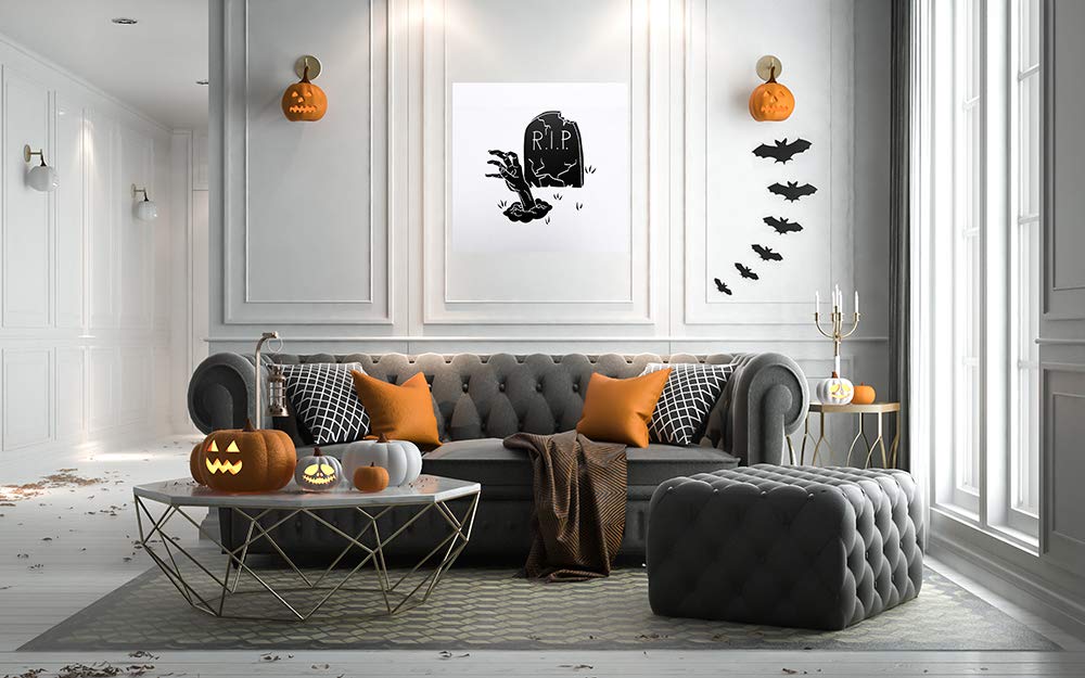 Halloween Zombie Flags - Mato & Hash Graphic Hanging Decor for Outdoor & Indoor Halloween Party Decorations