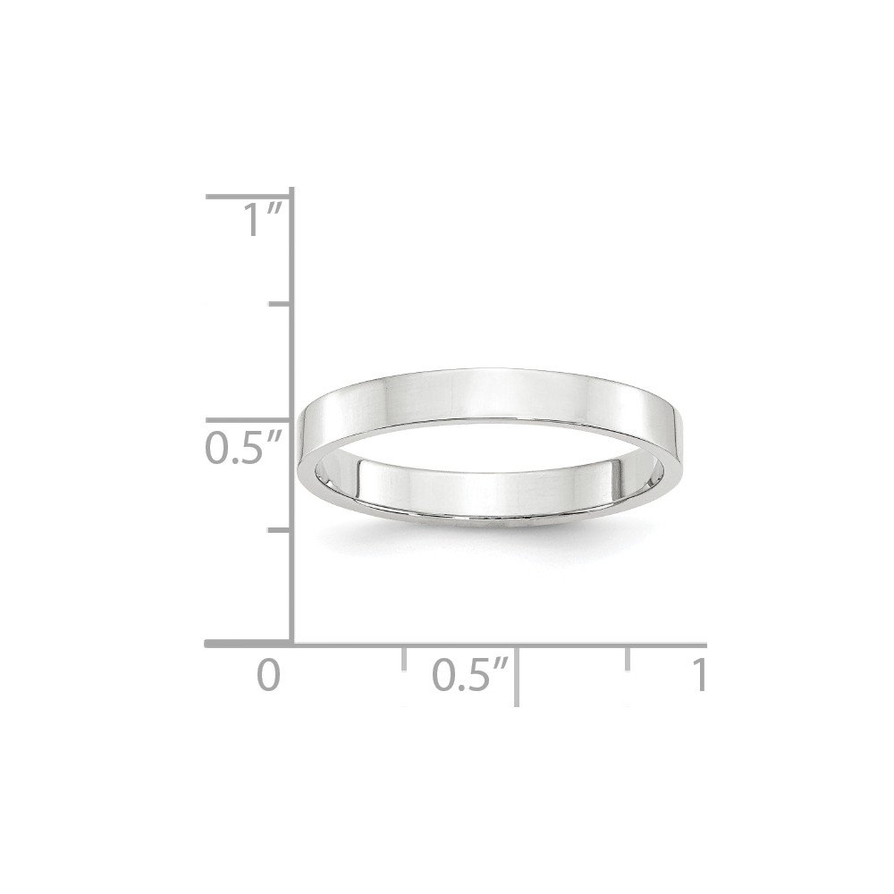 10K White or Yellow Gold 3mm Lightweight Flat Wedding Band Ring for Women - Thin Comfort Fit Stackable Jewelry for Bridal, Anniversary, Promise & Everyday Wear