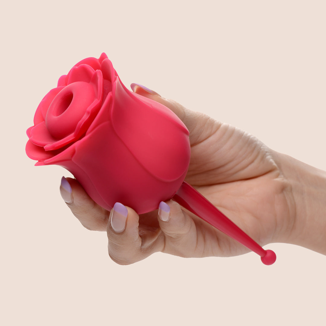 Bloomgasm The Rose Buzz - Sucking and Vibrating Rose Toy for Women | Sensual Massager for Couples & Solo Play, Perfect for Valentine's Day & Romantic Nights