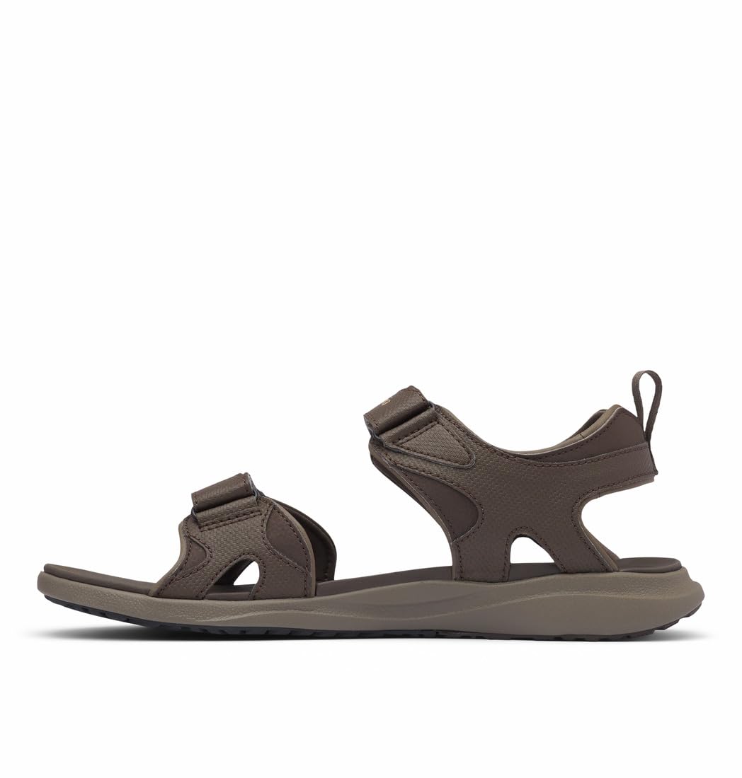 Columbia Men's 2 Strap Comfortable Outdoor Sandals - Black/Ti Grey Steel - Size 15 US - Perfect for Hiking, Beach & Summer Adventures
