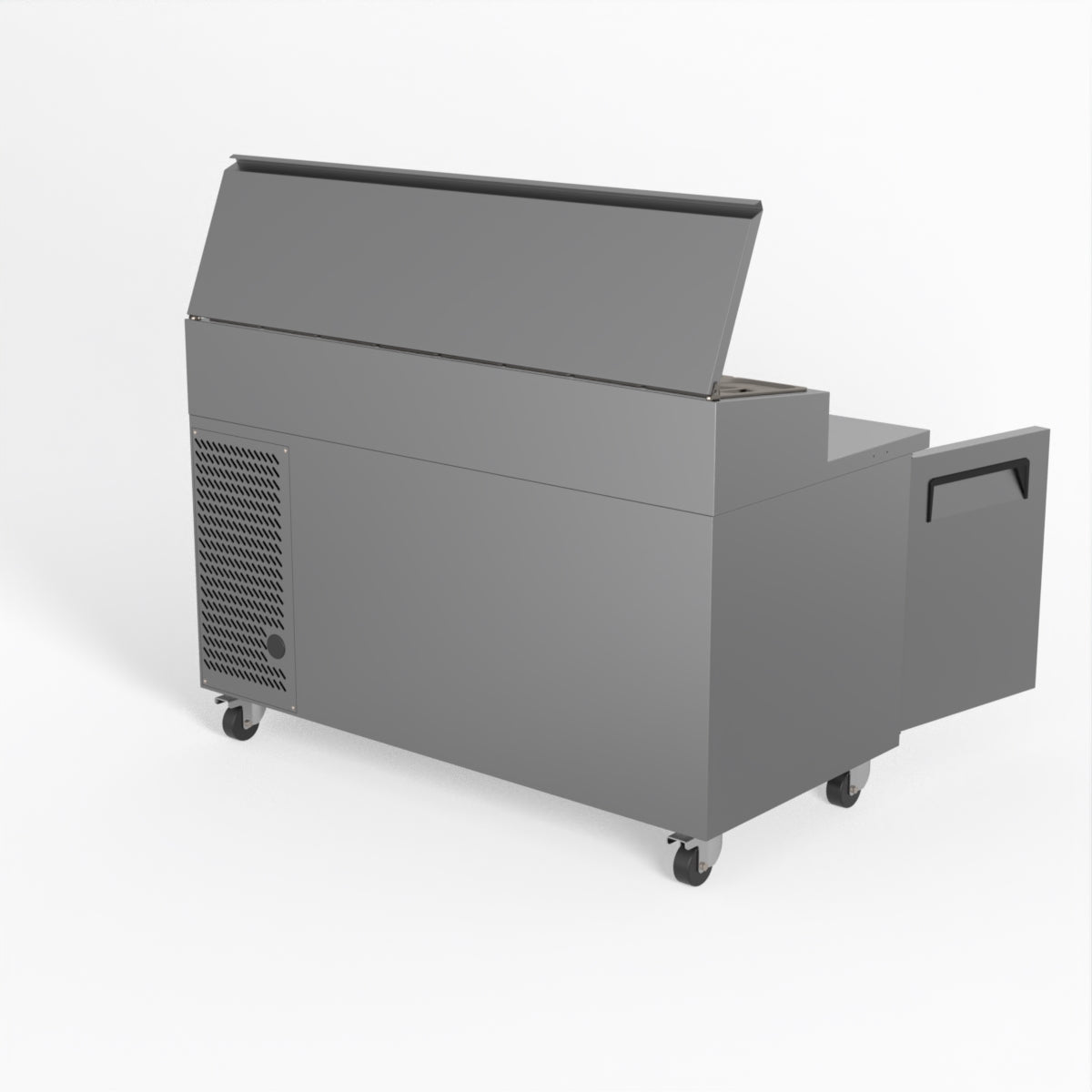 AG 2 Door Saladette Refrigerator with 8 x 1/3 GN Trays - Commercial Kitchen & Restaurant Use