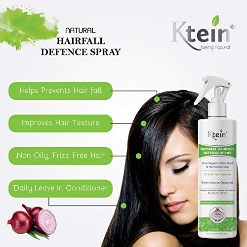 Ktein Onion Hair Spray (200ml) - Natural Hair Growth Treatment for Thinning Hair & Scalp Care - Perfect for Daily Use at Home or Salon