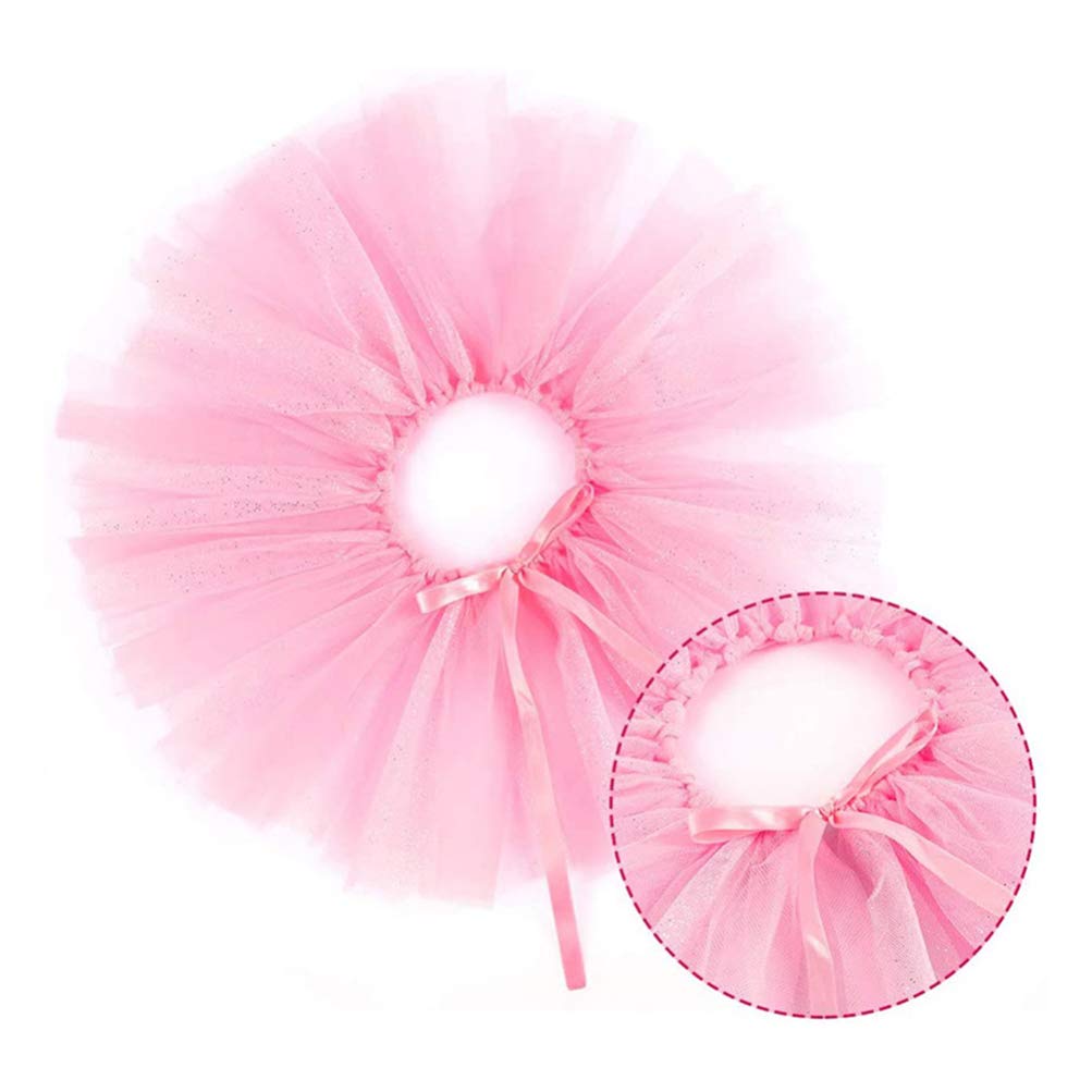 Pink Pet Tutu Skirt & Crown Set - Small Dog Princess Dress for Weddings, Birthdays & Photo Shoots | Cute Puppy Outfit with Headband & Hat for Toy Dogs | Perfect for Special Occasions & Dress-Up Play