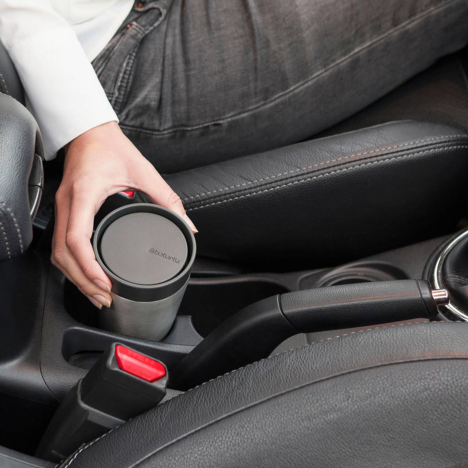 Insulated Stainless Steel Travel Cup 0.2L (7oz) - Dark Grey - Leak Proof & Sweat Proof - Perfect for Coffee, Tea & Cold Drinks on the Go