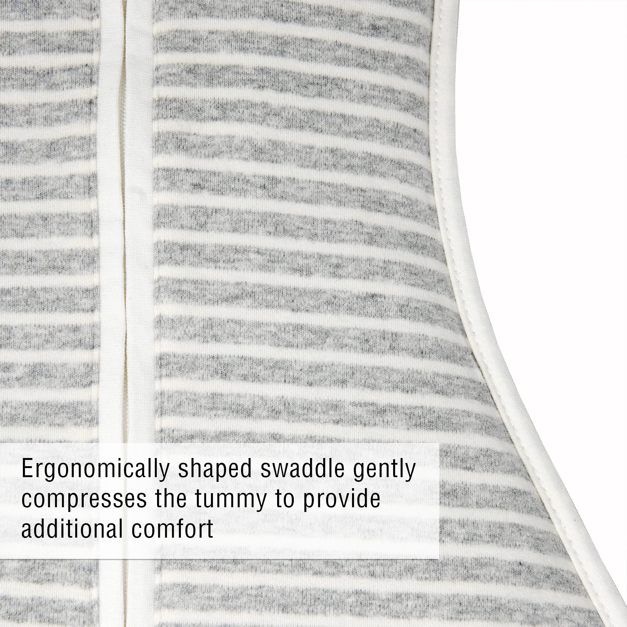 Woombie Original Baby Swaddling Blanket - Soft Cotton Wearable Swaddle Wrap for Newborns 5-13 lbs - Soothing Sleep Aid with Twilight Stripes Design - Perfect for Nursery, Travel & Calming Fussy Babies