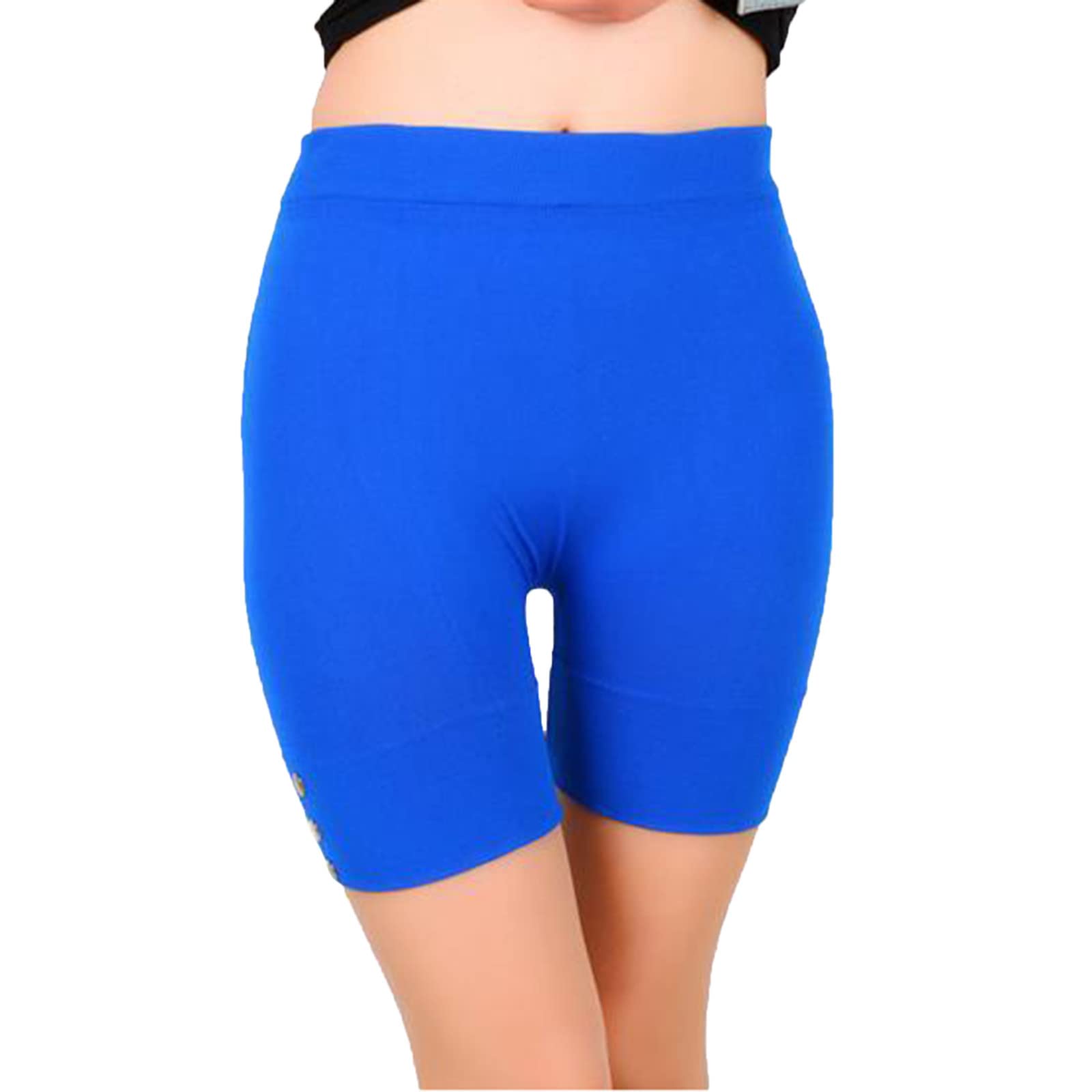 Premium Women's Workout Yoga Shorts - Buttery Soft, Stretchy & Breathable for Running, Cheerleading & Yoga - High Waist with Contrast Trim - Perfect for Gym, Home & Outdoor Activities