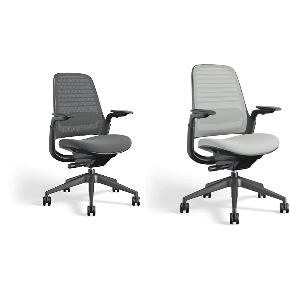 Steelcase Series 1 Office Chair - Graphite & Carpet for Home & Work