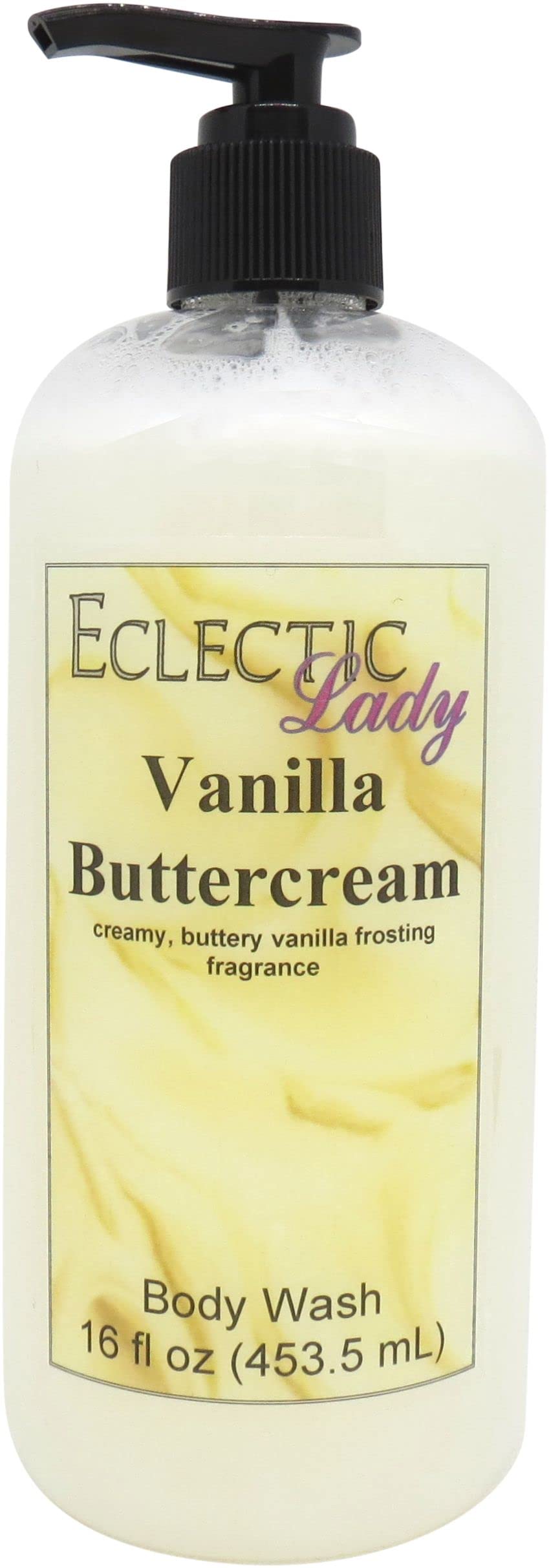 Vanilla Buttercream Body Wash - 3-in-1 Shower Gel, Bubble Bath & Hand Soap | Phthalate-Free, Handcrafted in USA | Moisturizing & Luxurious for Spa Days, Relaxing Baths & Daily Skincare (16 oz)
