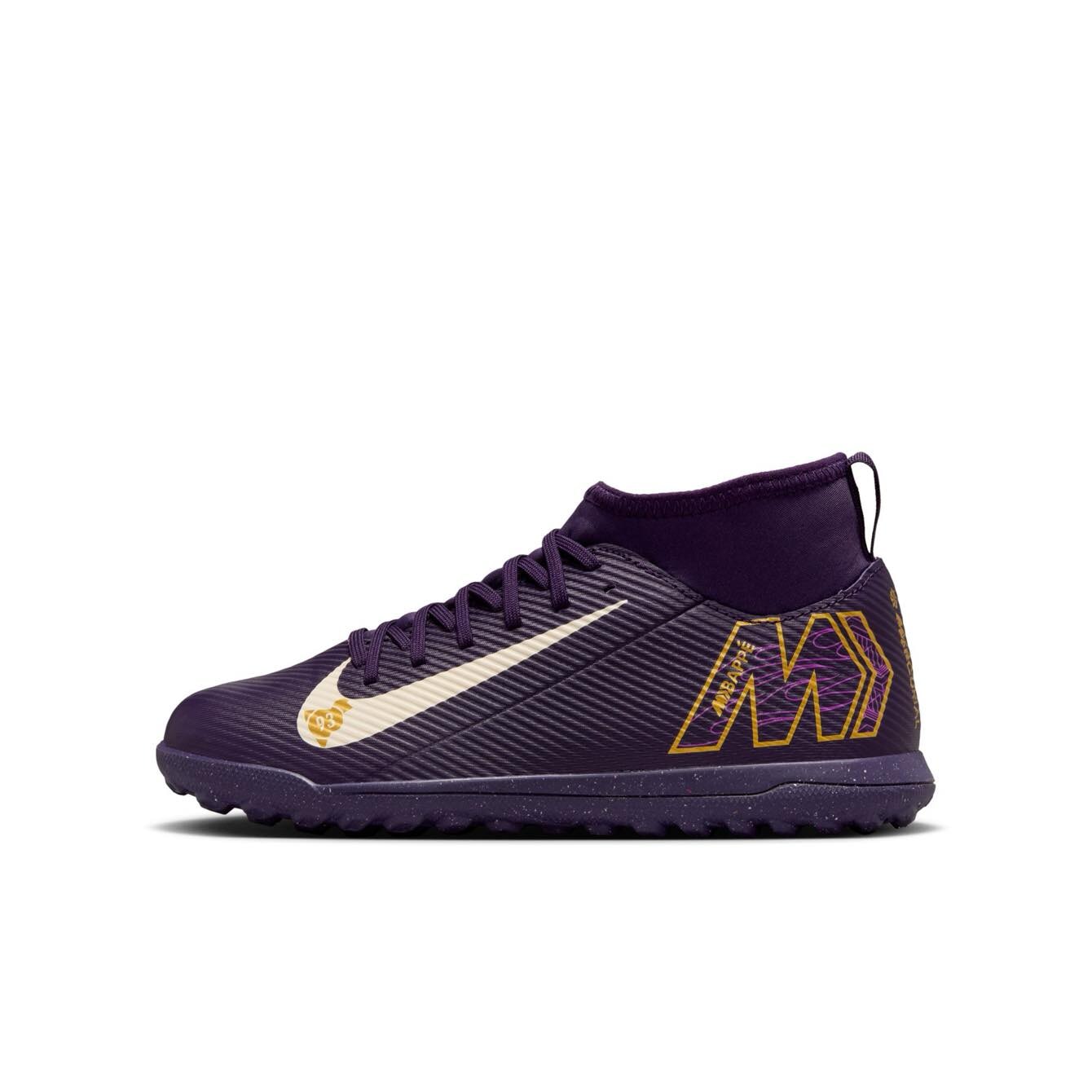 Nike Jr. Mercurial Superfly 10 Club Kylian Mbappé TF Soccer Cleats for Kids - Lightweight Football Shoes with Synthetic Leather for Indoor & Outdoor Training, Matches and Street Soccer